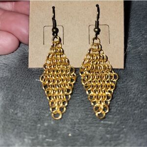 Woman's Chainmail Earrings ( Made By Me)